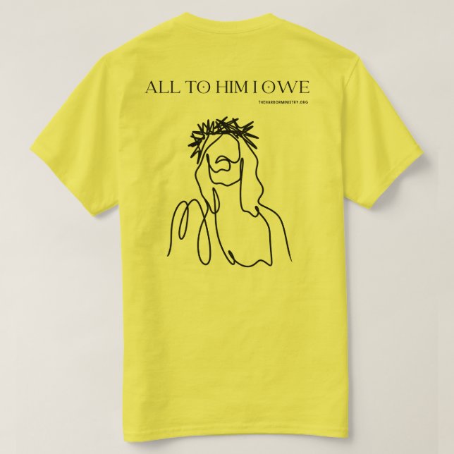 Jesús Lo Pagó Todo, Camiseta De Impresión Negra (Reverso del diseño)