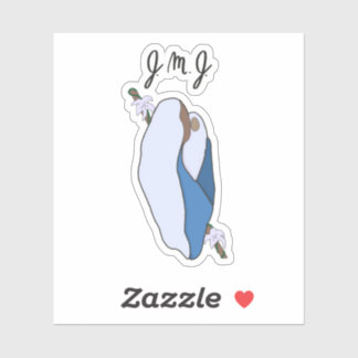 Jesús, María, José Pegatina Católico