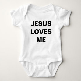 "Jesús me ama" Baby Jersey Bodysuit