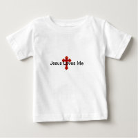 Jesús me ama camiseta infantil