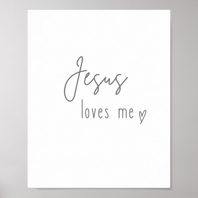 Jesús me ama. Impresiones y Pósters (Frente)