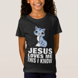 JESÚS ME AMA KITTEN, CAMISETAS CHIÍTAS CRISTIANAS