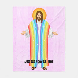 Jesús me ama la manta de pulpa