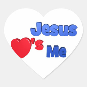 Jesús me ama los pegatinas