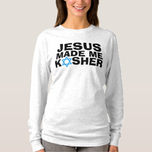 JESÚS me hizo KOSHER, camiseta judía mesiánica