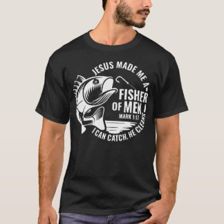 Jesús Me Hizo Un Pescador Camiseta De Hombre Crist