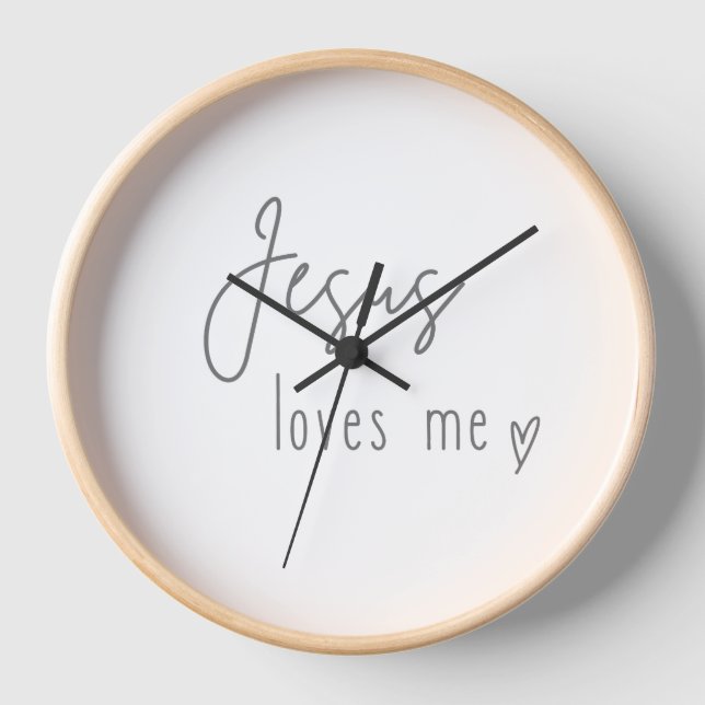 Jesús me quiere. Relojes de pared (Anverso)