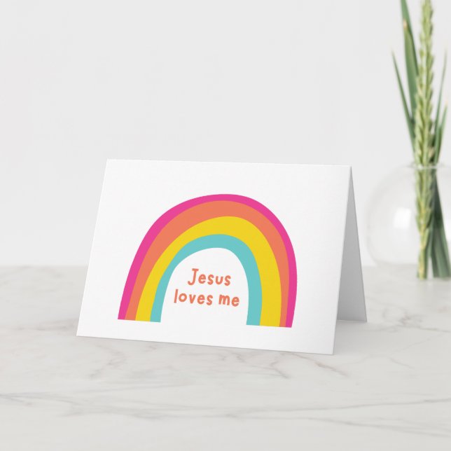 Jesús me quiere. Tarjetas de felicitación (Anverso)