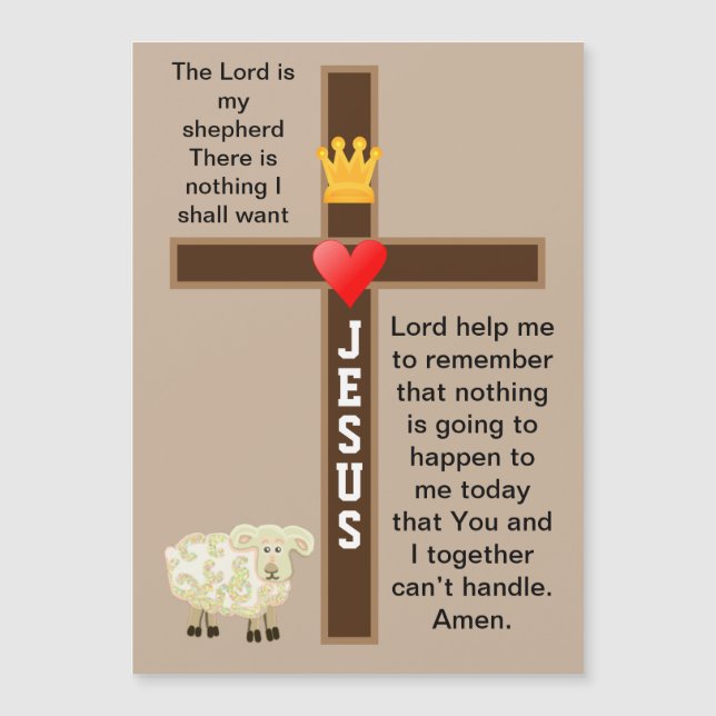 Jesús mi Pastor me ama (Anverso)