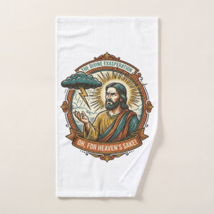 Jesús Molesto Nube Oscura Lluvia Relámpago Clima H