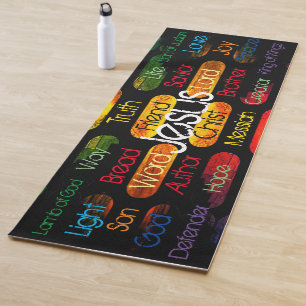 Jesus Names and Attributes Yoga Mat