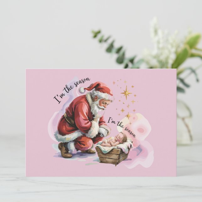Jesús Navidad Regalo Cristiano Fiesta  (Anverso de pie)