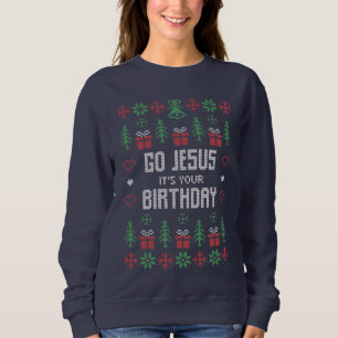 Jesús Navidades de cumpleaños sudadera fea sudader