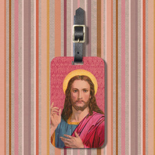 Jesús Nuestra etiqueta de equipaje de salvador