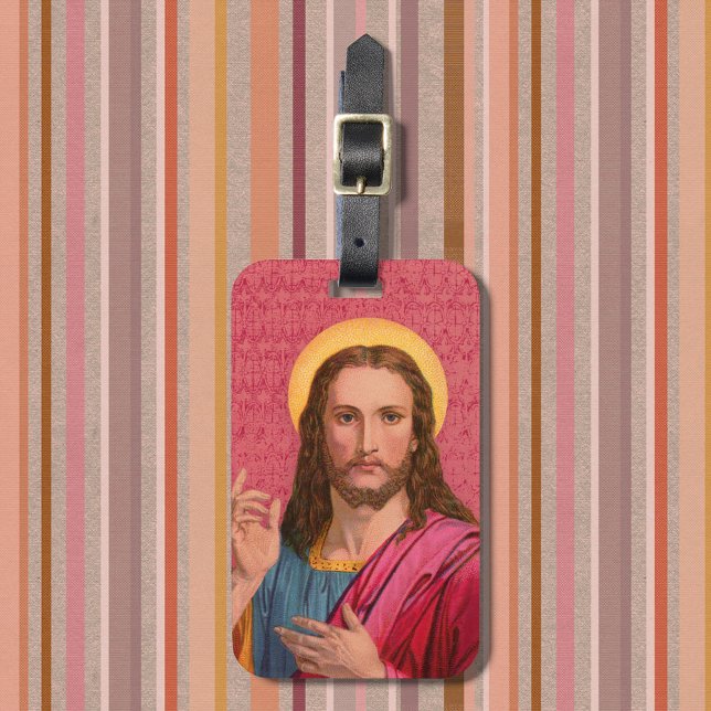 Jesús Nuestra etiqueta de equipaje de salvador (Subido por el creador)