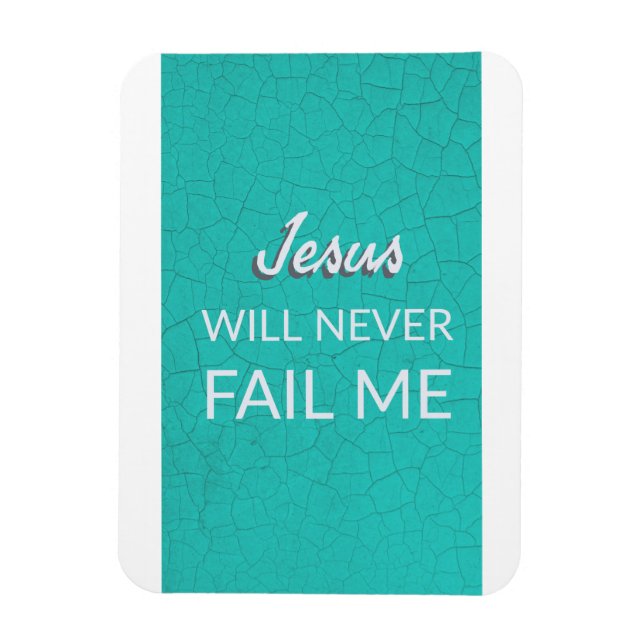 Jesús Nunca Me Fracasará - Imán (Vertical)