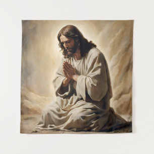 Jesús Orando Tapiz de Arte