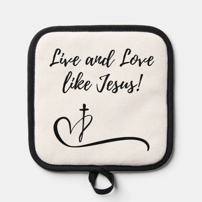 Jesus Oven Mitt y Pot Holder (Anverso)