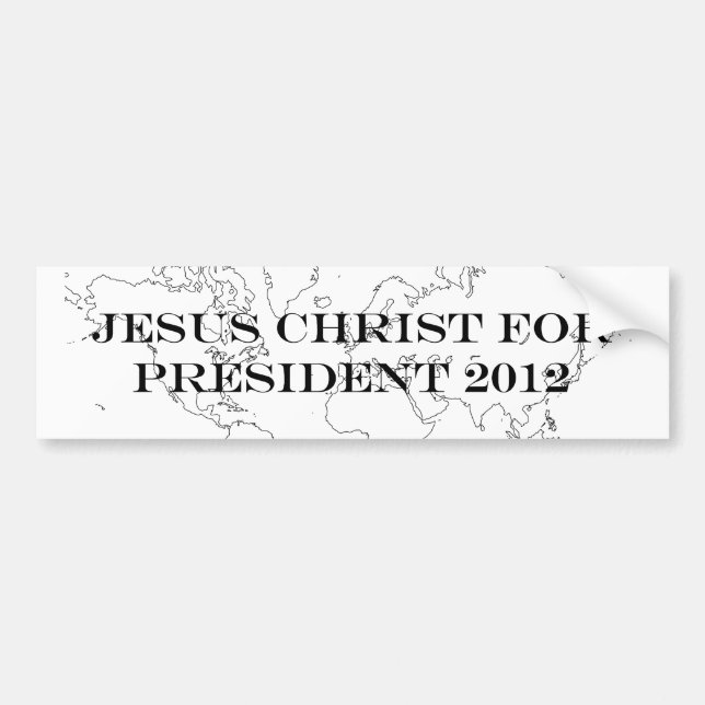 Jesús para el presidente pegatina para el (Frente)