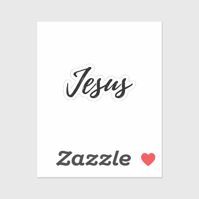 Jesús - pequeño pegatina (Hoja)