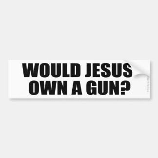 ¿JESÚS POSEERÍA UN ARMA? pegatina del control del