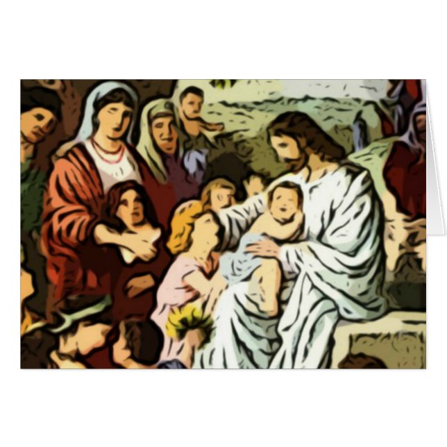 Jesús que bendice a los niños (Anverso (Horizontal))