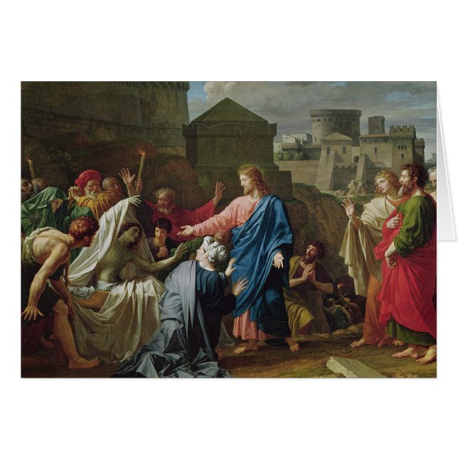 Jesús que resucita al hijo de la viuda de Naim (Anverso (Horizontal))