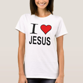 Jesús regalos me encanta el logo de Jesús Camiseta