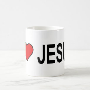 Jesús regalos que amo a Jesús en la taza de 11oz