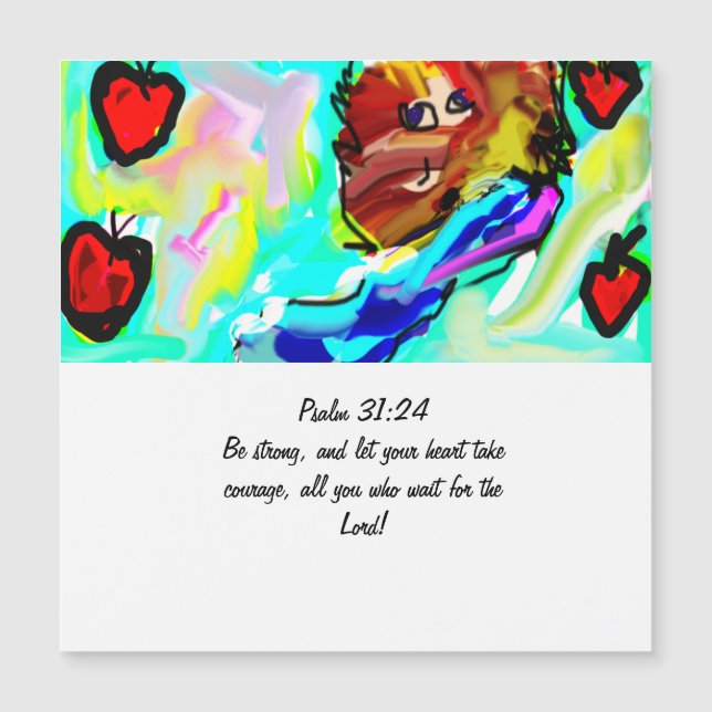 Jesús rey del imán del coche del corazón (Anverso)