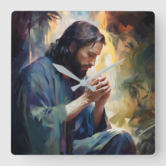 Jesús rezando el reloj de pared (Anverso)