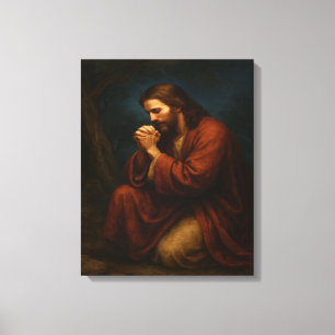 Jesús rezando en Gethsemane™ LDS Arte de pared de