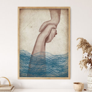 Jesús salva a Pedro _ Arte de pared de Escrituras,
