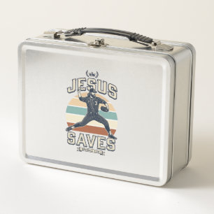 Jesús salva béisbol vintage diseño vectorial crist