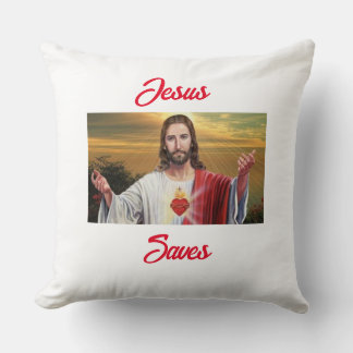 Jesús salva el Cojín decorativo