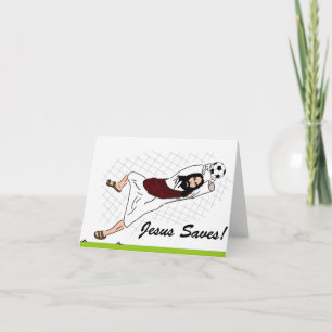'¡Jesús salva!' Tarjeta de felicitaciones de vacac