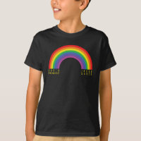 Jesús salvó el arco iris de camiseta negra del niñ