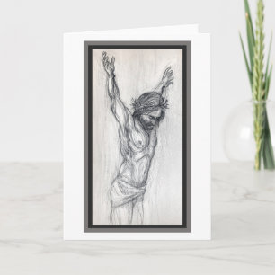 "Jesús sans Cross". Tarjeta de felicitación