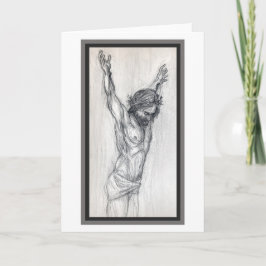 "Jesús sans Cross". Tarjeta mediana