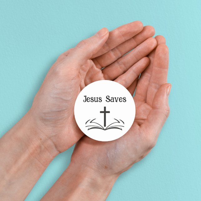Jesus Saves Pegatina (Subido por el creador)