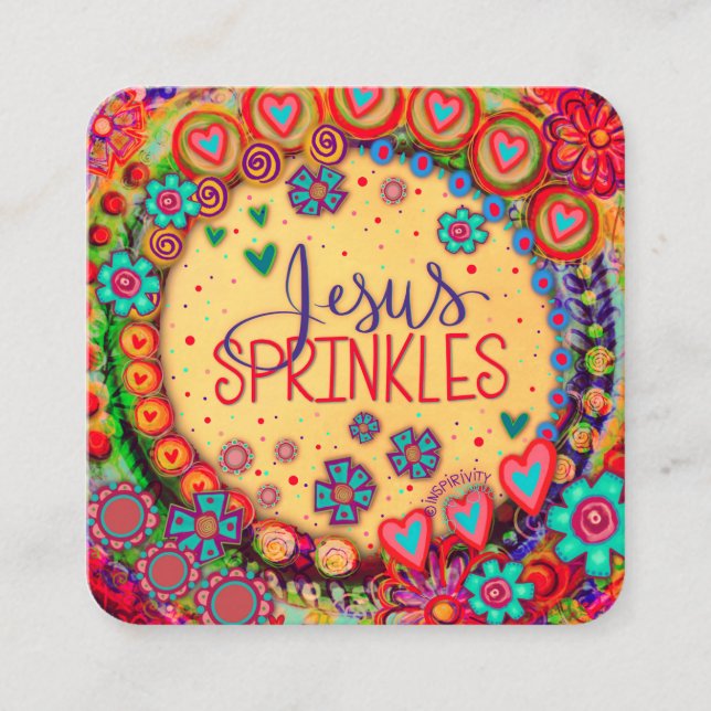 Jesús Sprinkles ~ Tarjetas de bondad para la intim (Anverso)