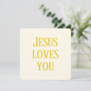 Jesús te ama   blanco y dorado