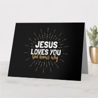 Jesús Te Ama - Dios Sabe Por Qué - Tarjeta De Salu