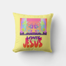 Jesús Te Ama El Cojín decorativo