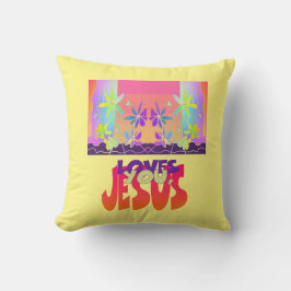 Jesús Te Ama El Cojín decorativo