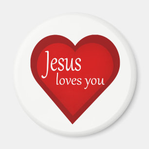 Jesús Te Ama El Imán Afirmativo Del Corazón