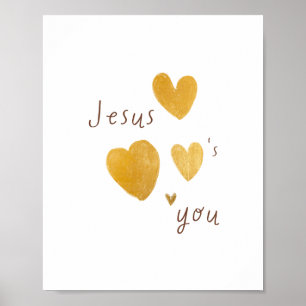 Jesús te ama. Impresiones de carteles digitales mo