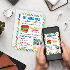 Jesús Te Ama - Invitación del Fiesta de Shoebox