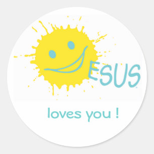 ¡Jesús te ama! Pegatina