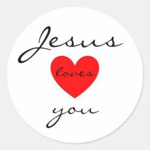 Jesús Te Ama Pegatina